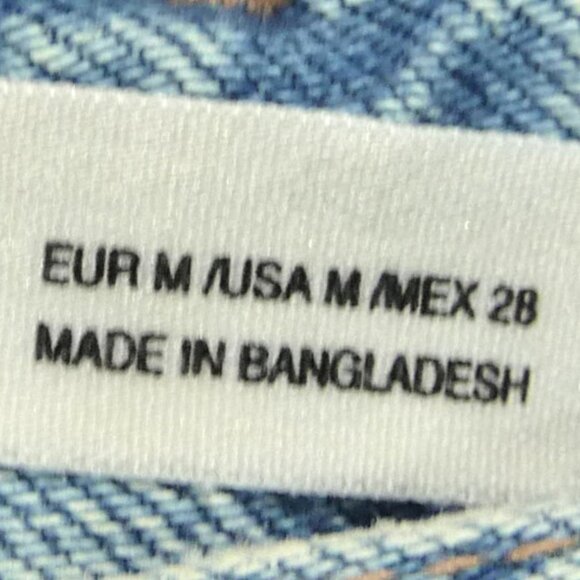 ZARA BUTTON FRONT DENIM MINI SKIRT MEDIUM - Picture 7 of 8